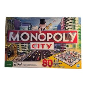 Monopoly‎ City Edition  TESTED WORKS Hasbro Gaming 2009 3D Buildings